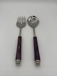 Simply Designz 2-PIECE Salad Servers Purple. Fixed Price $18.99.