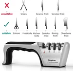 4-IN-1 Knife Sharpener Stage With Pair Of Cut-resistant Glove, Original.... Fixed Price $24.95.
