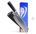 Dalstrong Vanquish Santoku Knife 7 Inch Forged High Carbon German Steel Nib. Fixed Price $169.00.