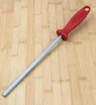 Zwilling 9" Honing Rod / Sharpening For Knives, Stainless Steel, Red, New. Fixed Price $22.00.