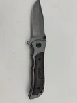 Gvdv Heavy Duty Pocket Knife 7CR17 Steel Etched Damascus Blade Wood Handle Scale. Fixed Price $12.99.
