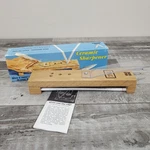 Idahone V-type Ceramic Rod Knife & Scissor Sharpener Oak Base With Guard CS-2. Fixed Price $35.00.