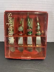 Christmas Spreaders Cheese Butter Stainless Steel Holiday Knives Set Of 4. Fixed Price $9.50.