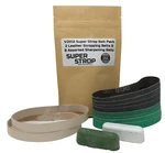 1/2X12 Super Strop Pack Leather Honing Belts & Sharpening Assortment. Fixed Price $25.99.