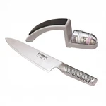 Global 8 Chef Knife G2 & Minosharp Sharpener Starter Set. Fixed Price $130.95.
