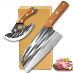 Wruhamd 2PCS Butcher Knife Meat Cleaver Set, Hand Forged Heavy Duty Chef Knif.... Fixed Price $30.91.