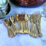 Vintage Godinger Grand Master Gold Electroplate Floral 36 Tablespoon Fork. Fixed Price $32.47.