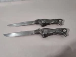 Pair Bruce Fox Charging Bull Germany Chrome Steel Hand Forged Knives. Fixed Price $23.95.
