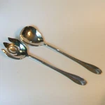 Heritage Mint Safrano Large Salad Serving Set 18/10 Stainless Steel 12.25 Inch. Fixed Price $14.49.