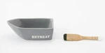 Mud Pie Lake Retreat Collection Grey Boat Dip Bowl And Oar Spreader Set. Fixed Price $24.99.