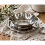 Vintage Calderoni Fratelli Italy 18/10 Stainless Gravy Boat W Underplate. Fixed Price $45.00.