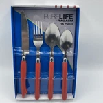 Ragalta Pure Life Flatware Set 16 Pc Retro Style Red Handle Fork Spoon Knife. Fixed Price $19.99.