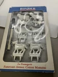 Bonjour Innovations Creative Cuisine 8 Barnyard Animal Cheese Markers. Fixed Price $15.00.