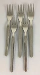 Lot Of 5 Stainless Steel Dinner Salad Forks Inox 18/10 Anchor 7 1/2". Fixed Price $16.65.