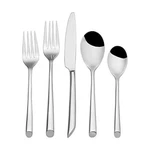Towle Living Wave Flatware Service For 4, 20 Piece Set, 18/0 Stainless Steel,. Fixed Price $41.27.