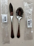 Reed & Barton Hammered Antique Matte - Sugar Spoon And Butter Knife 18/8 New. Fixed Price $11.99.