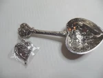 Pewter Heart Coffee Measuring Spoon & Wall Hook New. Fixed Price $12.95.