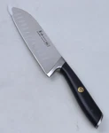 Cangshan Series 7" Santoku Knife, Forged From X50CRMOV15 German Steel, Black. Fixed Price $36.00.