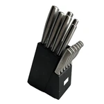 Cook's Tools 12 Piece Stainless Steel Black Block Knife Set Used. Fixed Price $52.95.