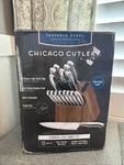 Chicago Cutlery Insignia Steel Knife Block Set 18 Piece. Fixed Price $140.00.