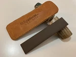 Spyderco Sharpening Pocket Stone With Leather Sheath Usa Made. Fixed Price $29.99.