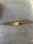 Vintage Dexter Butcher Knife Carbon Steel Wood Handle 8.5 Sharp Heavy. Fixed Price $41.65.