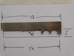 Shaper Molder Custom Corrugated Back Cb Knives For +" X 7 1/2" Casing/base. Fixed Price $49.85.