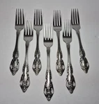 By Oneida Renoir- Pembrooke Stainless Steel Dinner Forks X 7. Fixed Price $42.50.