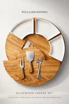 Williams Sonoma Elite Olivewood Cheese Board Set Rare Discontinued New Old Stock. Fixed Price $170.99.