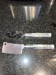 Frontier Forge Stainless Steel Lucite Cheese Knife Set Japan. Fixed Price $15.95.