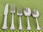 Reed & Barton Lyndon Stainless Glossy Scroll Tip Smart Choice Flatware E9VG. Fixed Price $17.75.