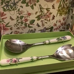 Portmeirion Botanic Garden New/nib Salad Servers From Macy #BG1107. Fixed Price $24.99.