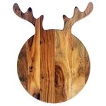 Creative Co-op Cheese/cutting Board With Antlers XS4504. Fixed Price $50.00.