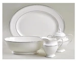Lenox- 5 Piece Hostess Set Federal Platinum- Color: Bone. Fixed Price $250.00.