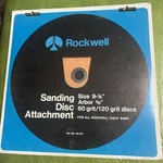 Rare Nos Vintage Rockwell Delta Sanding Disc Table Saw Attachment 34-574. Fixed Price $66.00.