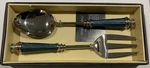 Simplydesignz Modern Metals Fork & Spoon Servers, Spice Blue. Fixed Price $12.00.