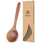 11.2-INCH Teak Wood Slotted Spoon For Cooking Colander Ladle Strainer. Fixed Price $22.96.