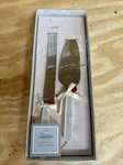 Hallmark Cake Knife & Server Pearlescent Handles Stainless Steel Blades Japan. Fixed Price $8.54.