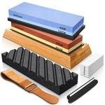 Intelitopia Complete Knife Sharpening Set Dual Grit Whetstone 400/100.... Fixed Price $46.84.
