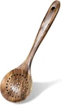 Wooden Slotted Natural Skimmer Teak Spoons For. Fixed Price $12.10.
