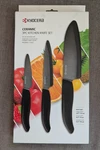 Brand New Kyocera FK-3PC-BKBK Ceramic Advanced Knife Set Knives 5.5" 4.5" 3". Fixed Price $109.99.