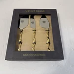 Gather Round Set Of Three Cheese Knives, By Anthropologie, Open Box, New. Fixed Price $15.99.