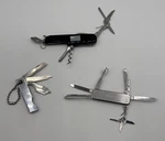 Multi Tool Pocket Knives Set Of 3 Scottish Rite, Deburring Inc, American Flag. Fixed Price $35.00.