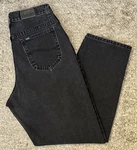 Vintage 90S Lee Mr Women Sz 15 Med. Black Classic Fit Tapered Denim Jeans Usa. Fixed Price $79.05.