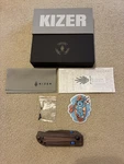 Kizer Nice Guy Edc Knife Aeb-l Blade Micarta Handle V3011BCA1 Free Shipping. Fixed Price $56.00.