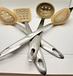 Catering Perforated Cooking Serving Spoon Spatula Lot Of 4 Utensil Silic. Fixed Price $11.40.