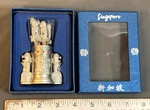 Vintage Pewter Singapore Souvenir Merlion Mermaid Cocktail Fork Set Ornate. Fixed Price $24.99.