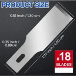 100PC #18 NO.18 Large Wood Chisel Blade For X-acto Hobby Knife Replacement. Fixed Price $24.99.