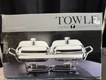 Towle Living Collection Double Oblong Covered Warmer New Open Box. Fixed Price $99.99.