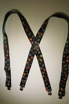 Men's Suspenders, X Style, Pool Balls Billiards Design With Snaps, Usa Made. Fixed Price $28.98.